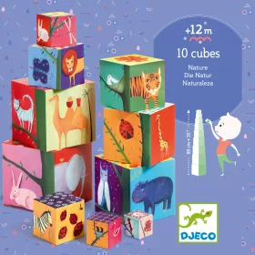   Toronyépítő kocka - Természet és állatok - 10 nature & animal blocks
