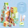 Toronyépítő kocka - Erdei állatok - 10 forest blocks