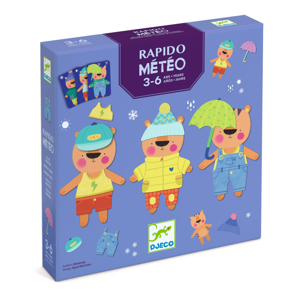 Társasjáték - Öltözz Teó!  - Rapido Meteo – fő nézet