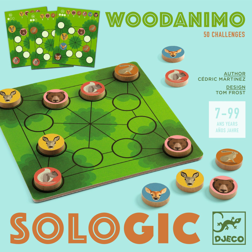 Logikai játék - Szétültetés - Woodanimo – alternatív kép 1