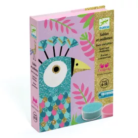 Djeco Homokkép készítés - Káprázatos madarak - Dazzling birds, 3–5 év, Többszínű