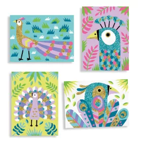 Djeco Homokkép készítés - Káprázatos madarak - Dazzling birds, 3–5 év, Többszínű