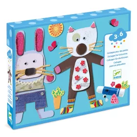 Djeco Kollázs műhely - Kicsiknek - Collages for little ones, 3–5 év, Többszínű