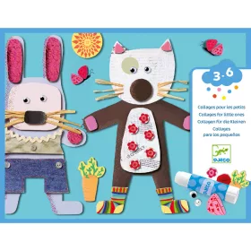 Djeco Kollázs műhely - Kicsiknek - Collages for little ones, 3–5 év, Többszínű