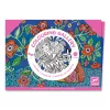 Djeco Művészeti műhely - Virágzás színezők mappa - Blooms, 3–5 év, Többszínű