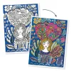 Djeco Művészeti műhely - Virágzás színezők mappa - Blooms, 3–5 év, Többszínű