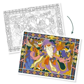Djeco Művészeti műhely - Hősies színezők mappa - Heroic, 3–5 év, Többszínű