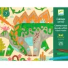 Djeco Művészeti műhely - Színező, Dinóvilág - Dino world, 3–5 év, Többszínű