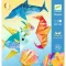 Djeco Origami - Tengeri élőlények - Sea creatures, 3–5 év, Többszínű