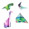 Djeco Origami - Dinoszauruszok - Dinosaurs, 3–5 év, Többszínű