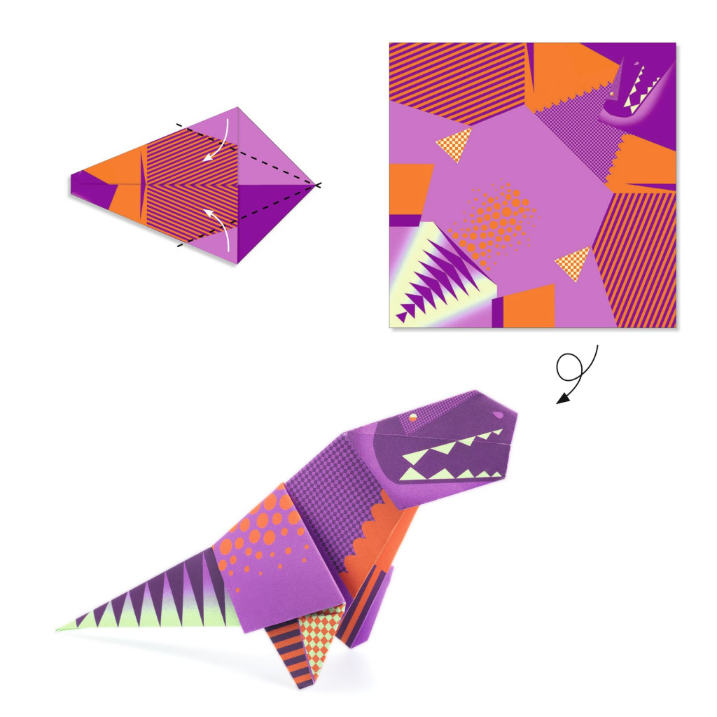 Origami - Dinoszauruszok - Dinosaurs – alternatív kép 3