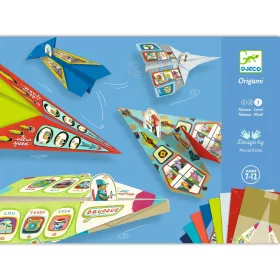 Djeco Origami - Repülők - Origami planes, 3–5 év, Többszínű