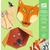 Djeco Origami - Állatok - Origami animals, 3–5 év, Többszínű
