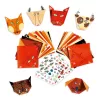 Djeco Origami - Állatok - Origami animals, 3–5 év, Többszínű