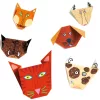 Djeco Origami - Állatok - Origami animals, 3–5 év, Többszínű