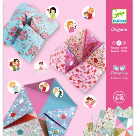 Djeco Origami - Jósló - Fortune tellers, 3–5 év, Többszínű