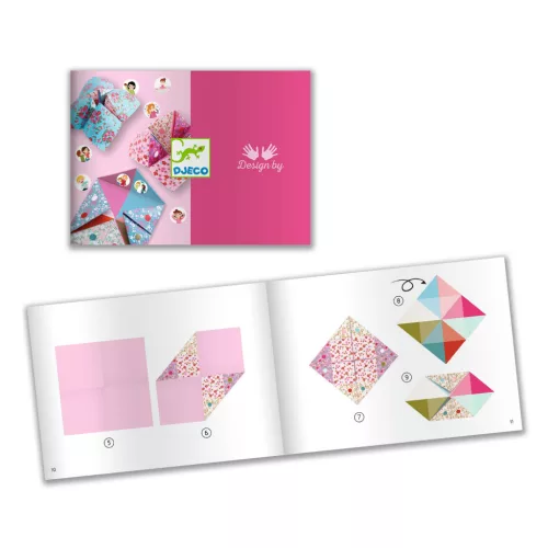 Djeco Origami - Jósló - Fortune tellers, 3–5 év, Többszínű