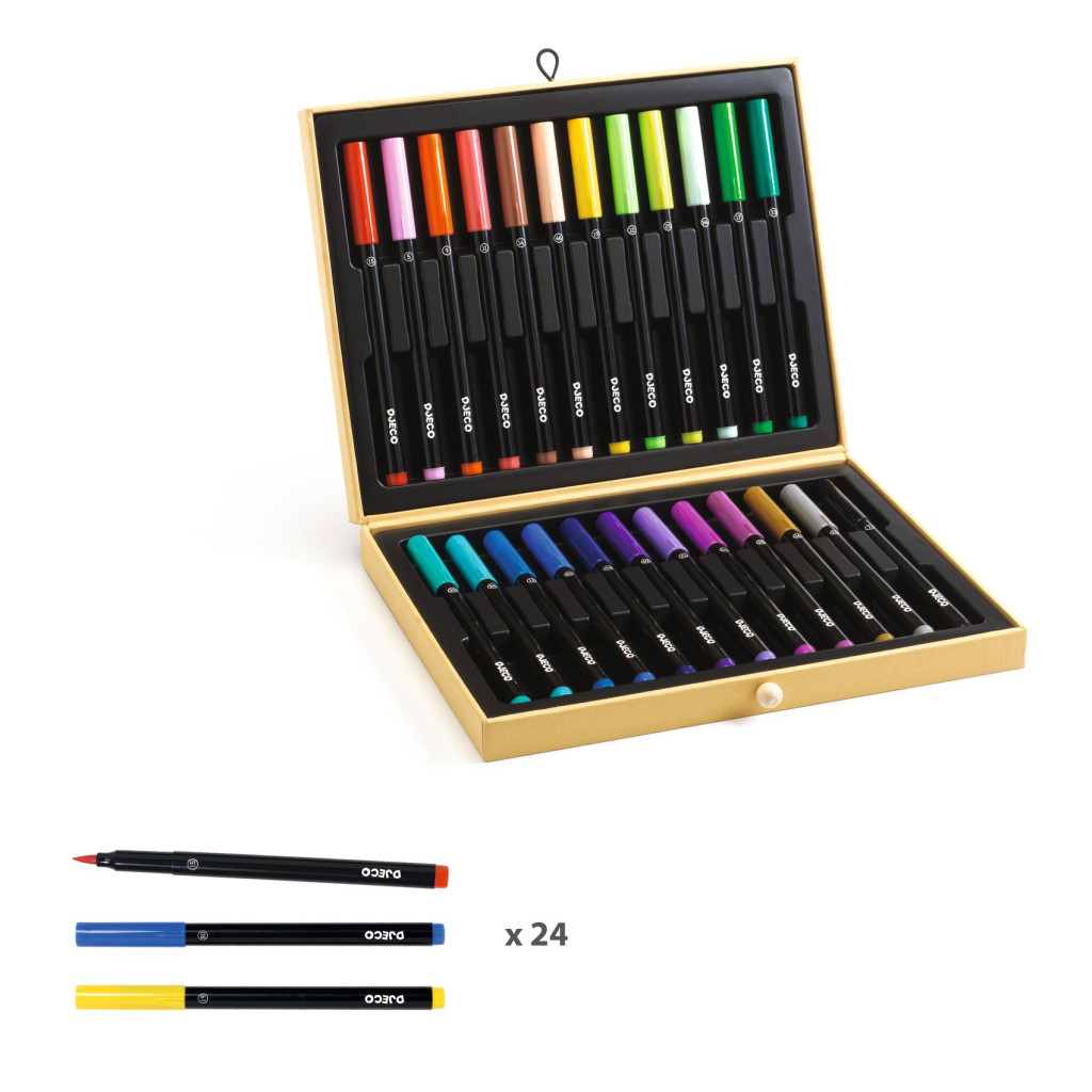 Ecsetfilc készlet - Első festő filcek 24 db - First brush pens box – alternatív kép 1