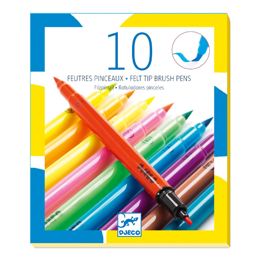 Ecsetfilc készlet - 10 ragyogó szín - Pop colors – alternatív kép 1