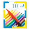 Djeco Ecsetfilc készlet - 10 ragyogó szín - Pop colors, 3–5 év, Többszínű
