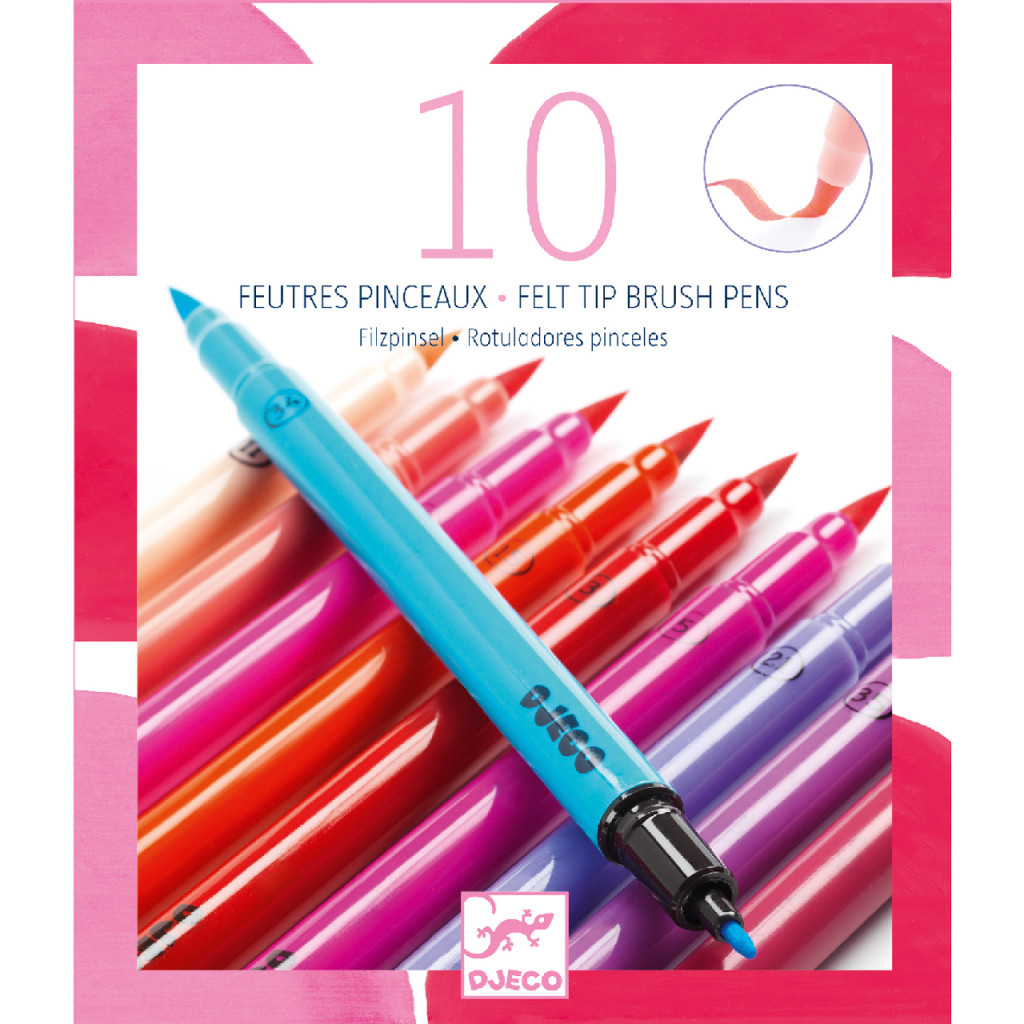Ecsetfilc készlet - 10 édes szín - Sweet colors – fő nézet