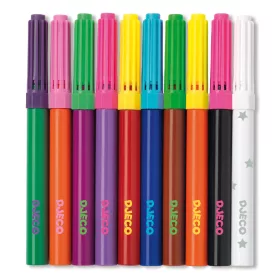 Djeco Filctoll készlet - Mágikus filctollak, 9 szín és 1 színváltó - 10 magic felt-tips, 3–5 év, Többszínű