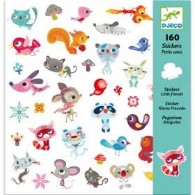 Djeco Matricák - Kisbarátok - Small Friends, 3–5 év, Többszínű