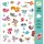 Djeco Matricák - Kisbarátok - Small Friends, 3–5 év, Többszínű