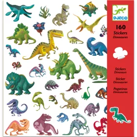 Djeco Matricák - Dinoszauruszok - Dinosaurs, 3–5 év, Többszínű