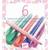 Djeco Filctoll készlet - Csillám fílctoll 6 színben - 6 glitter markers - sweet, 3–5 év, Többszínű
