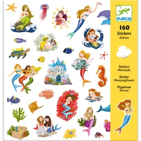 Djeco Matricák - Sellők - Mermaids, 3–5 év, Többszínű