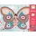 Djeco Mozaikkép készítés - Pillangók - Butterflies, 3–5 év, Többszínű