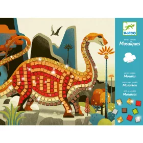 Djeco Mozaikkép készítés - Dínók - Dinosaurs, 3–5 év, Többszínű