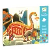 Djeco Mozaikkép készítés - Dínók - Dinosaurs, 3–5 év, Többszínű