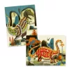 Djeco Mozaikkép készítés - Dínók - Dinosaurs, 3–5 év, Többszínű