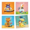 Djeco Matricázó képkészítés - Alkoss állatokat! - Create animals, 3–5 év, Többszínű