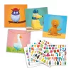 Djeco Matricázó képkészítés - Alkoss állatokat! - Create animals, 3–5 év, Többszínű