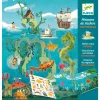 Djeco Matricás meseszövés - Kalandok a tengeren - Adventures at sea, 3–5 év, Többszínű