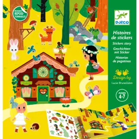 Djeco Matricás meseszövés - A varázslatos erdő - The magical forest, 3–5 év, Többszínű