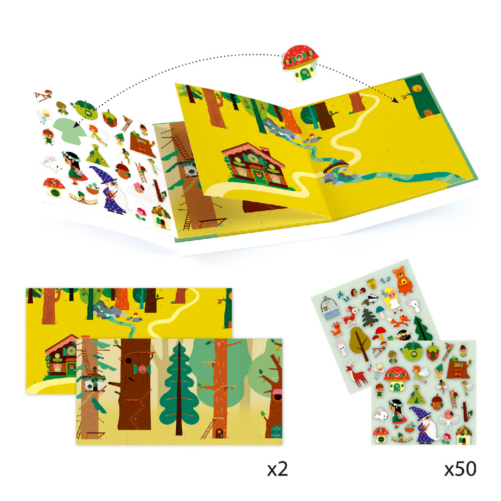Matricás meseszövés - A varázslatos erdő - The magical forest – alternatív kép 2