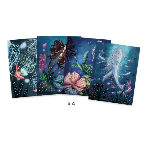 Djeco Művészeti műhely, 3D festés - Mélytengeri csodák - Abysses, 3–5 év, Többszínű