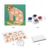 Djeco Kreatív nyomdakészlet - Minták és állatok - Patterns and animals, 3–5 év, Többszínű
