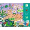 Djeco Művészeti műhely - Festés kiemelkedően - Trópusi erdő - Tropical forest, 3–5 év, Többszínű