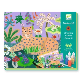 Djeco Művészeti műhely - Festés kiemelkedően - Trópusi erdő - Tropical forest, 3–5 év, Többszínű