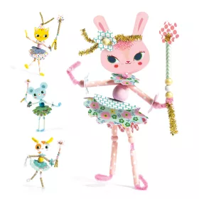 Djeco Szálfűzős tündérbábu készítés - Tündérkéim - My fairies, 3–5 év, Többszínű