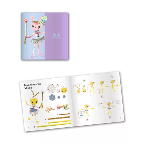 Djeco Szálfűzős tündérbábu készítés - Tündérkéim - My fairies, 3–5 év, Többszínű