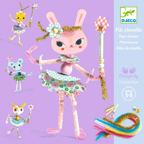 Djeco Szálfűzős tündérbábu készítés - Tündérkéim - My fairies, 3–5 év, Többszínű