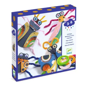 Djeco Fűzős játék - MegLepkés - Yarn bugs, 3–5 év, Többszínű
