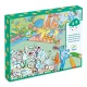Djeco Kreatív készlet - Kiszínetett meséim állatokkal - A world to create, animals, 3–5 év, Többszínű