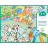 Djeco Kreatív készlet - Kiszínetett meséim állatokkal - A world to create, animals, 3–5 év, Többszínű